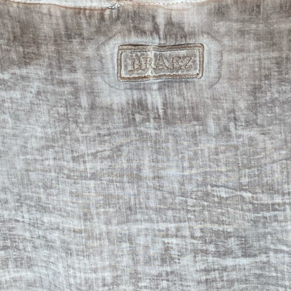 Anthropologie Braez Sheer Lightweight Dress Lace Hem, Airy Gauze, Soft Gray. Med - Picture 5 of 9